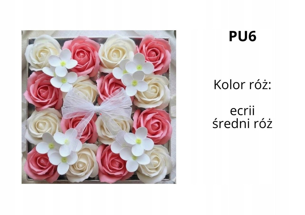 Mydlany Flower Box Prezent na Każdą Okazję