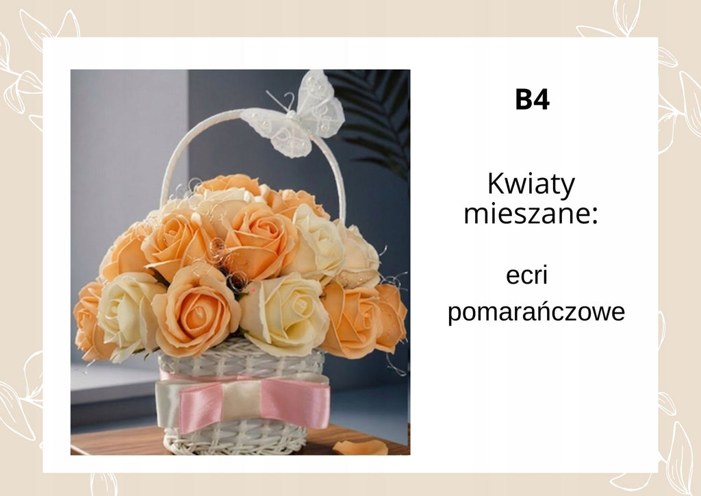 Koszyczek z Mydlanych Róż
