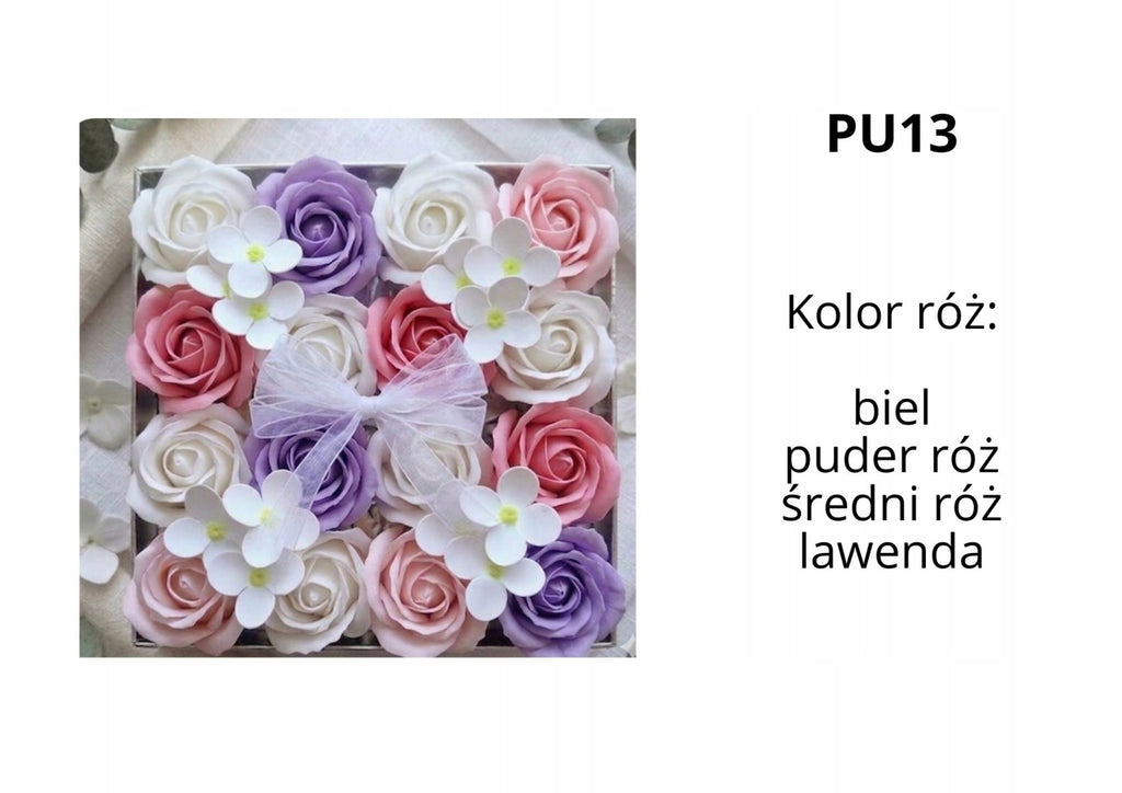 Mydlany Flower Box Prezent na Każdą Okazję
