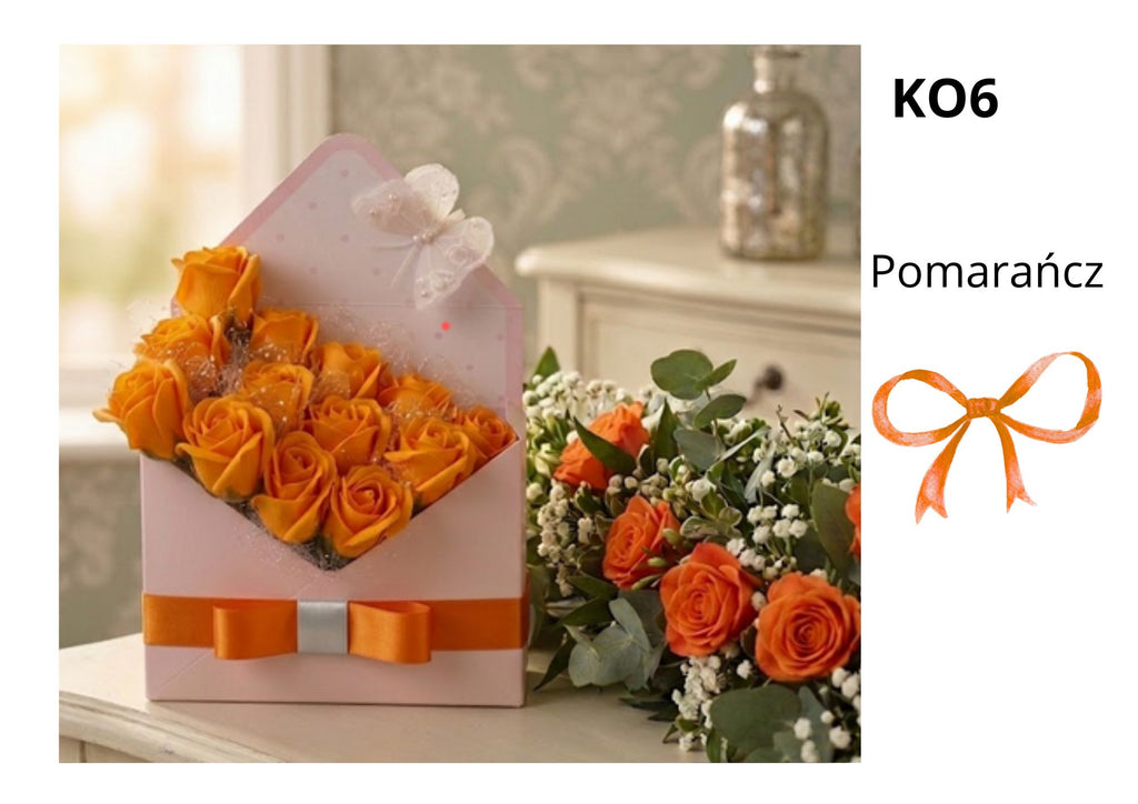 Flower Box w kopercie Kwiaty Mydlane