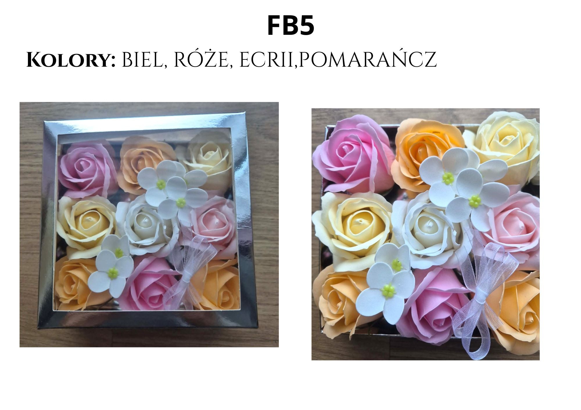 Flower Box w pudełku 9 róż
