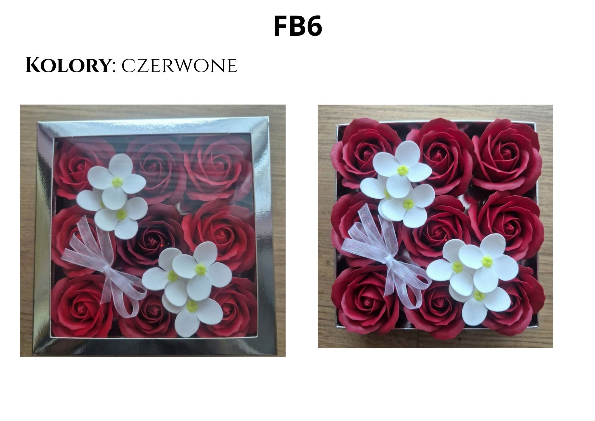 Flower Box w pudełku 9 róż
