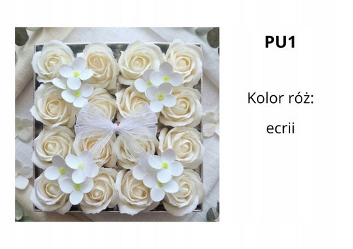Mydlany Flower Box Prezent na Każdą Okazję