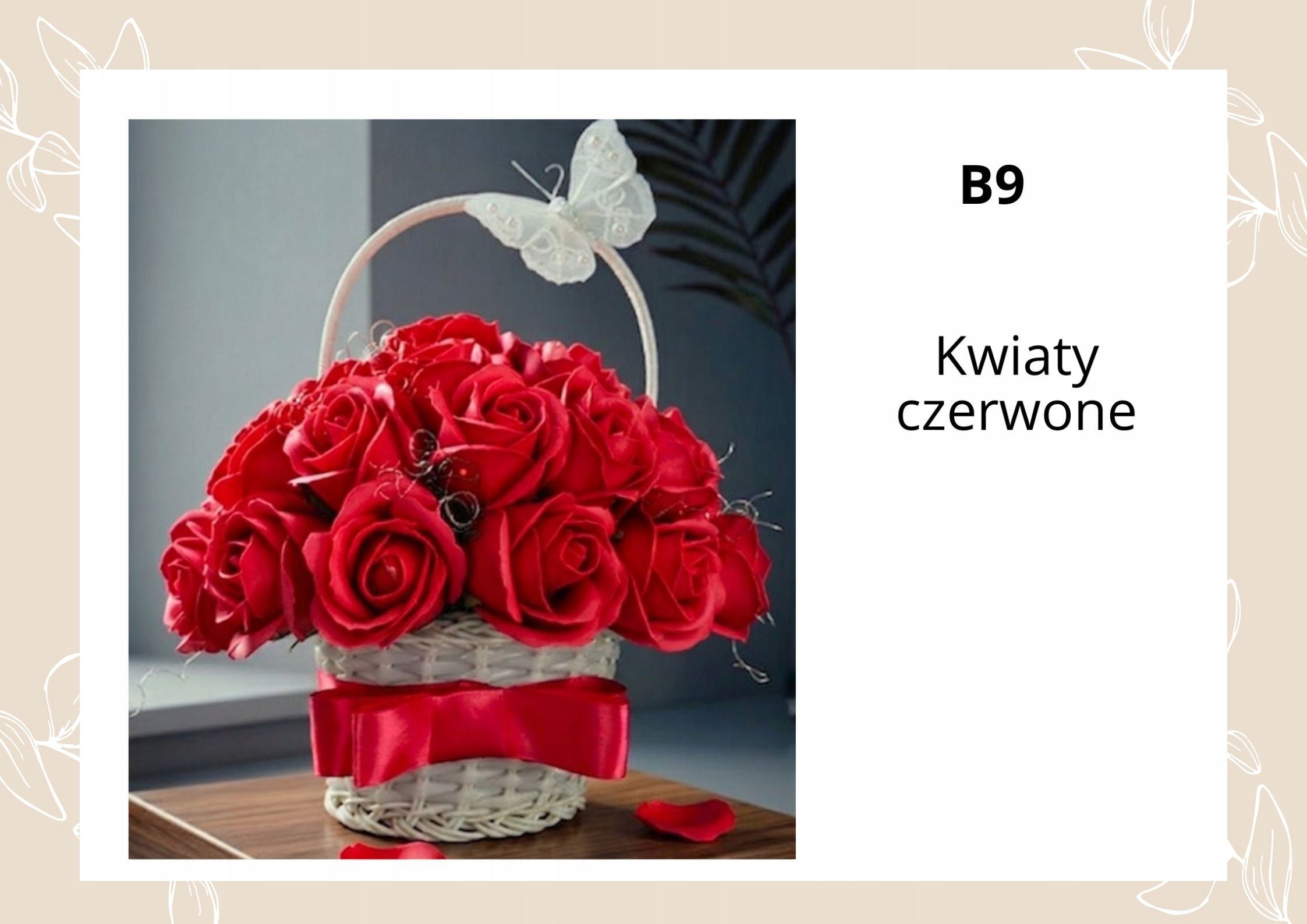 Koszyczek z Mydlanych Róż