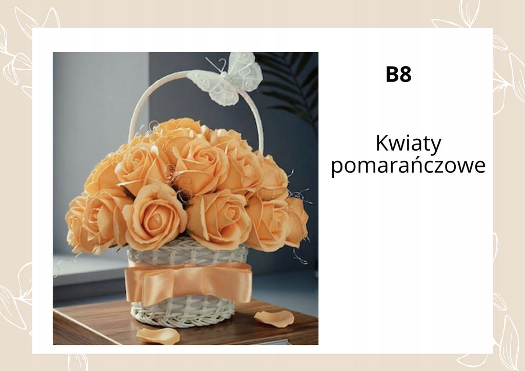 Koszyczek z Mydlanych Róż