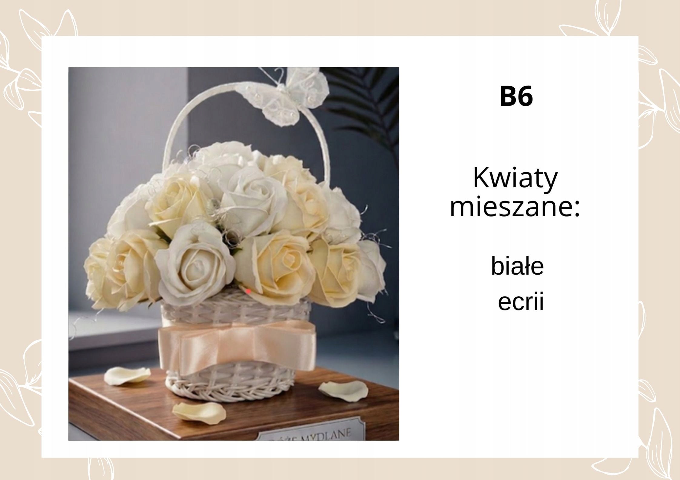 Koszyczek z Mydlanych Róż